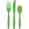 216/Case Bulk Fresh Lime Green Value Friendly Assorted Plastic Cutlery